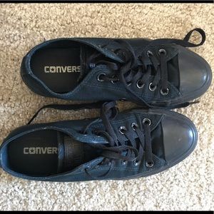 Converse, all black. Women’s 7